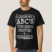 ABA Applied Behaviour Therapist Funny Bedankt Ana T-shirt (Voorkant)
