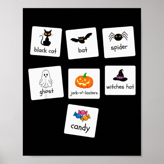 Aba Halloween Special Education Teacher Behavior Y Poster (Voorkant)
