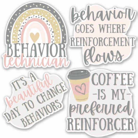 ABA-Stickers, Gedragsanalysefigering, gedragstechn Sticker (Voorkant)