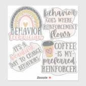 ABA-Stickers, Gedragsanalysefigering, gedragstechn Sticker (Vel)