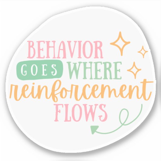 ABA-stickers, gedragstechnologie, BCBA, geschenk A Sticker (Voorkant)