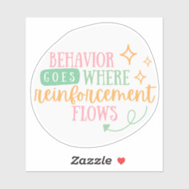 ABA-stickers, gedragstechnologie, BCBA, geschenk A Sticker