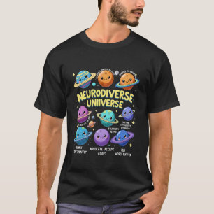 ABA-therapeut Neurodivers Heelal Autisme Bewustzij T-shirt