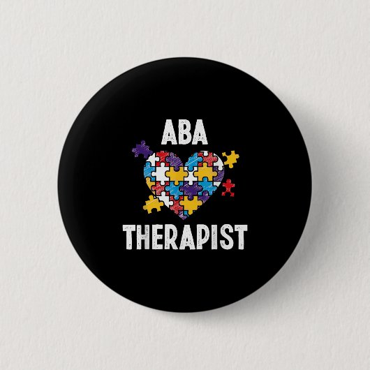 ABA Therapeut Training Gedragsanalist Autisme Ronde Button 5,7 Cm (Voorkant)