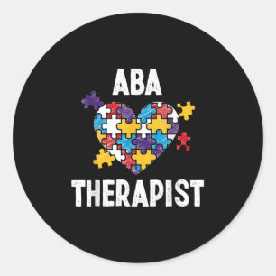 ABA Therapeut Training Gedragsanalist Autisme Ronde Sticker