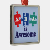 ABA-therapie is Geweldige Metalen Ornament (Rechts)