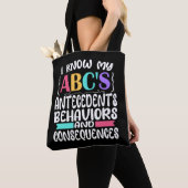 ABA Therapist Gift ABCs Behavior Analyst Autism Tote Bag (Dichtbij)
