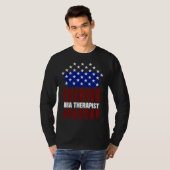 Aba Therapist ons Flag Behavior Analyst Autisme Th T-shirt (Voorkant volledig)