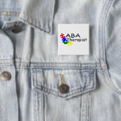 ABA Therapist (PP) Vierkante Button 5,1 Cm (In situ)