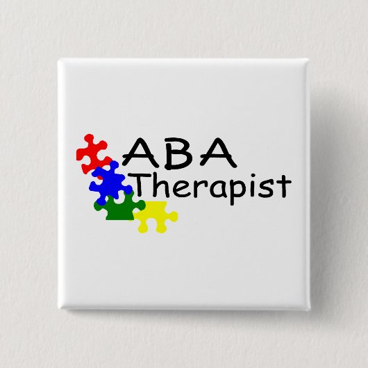 ABA Therapist (PP) Vierkante Button 5,1 Cm (Voorkant)