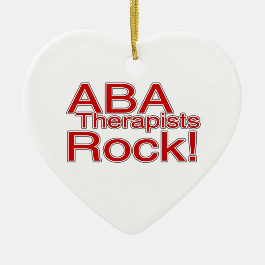 ABA Therapists Rock Autism Ornament (Voorkant)