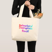 ABA Therapists Rock (Bright) Grote Tote Bag (Voorkant (product))