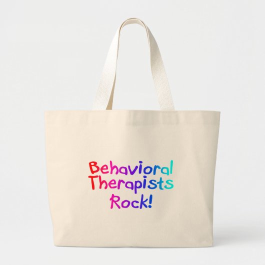 ABA Therapists Rock (Bright) Grote Tote Bag (Voorkant)