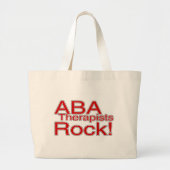 ABA Therapists Rock Grote Tote Bag (Voorkant)