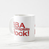 ABA Therapists Rock (Red) Koffiemok (Voorkant links)