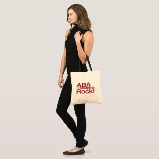 ABA Therapists Rock (Red) Tote Bag (Voorkant (model))
