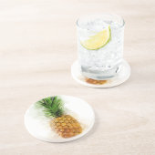 Abacaxi Aquarela Zandsteen Onderzetter (Zijkant)