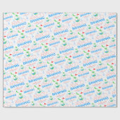 Abaco, Bahamas kleurrijke tekst en Afbeeldingen pa Cadeaupapier (Vlak)