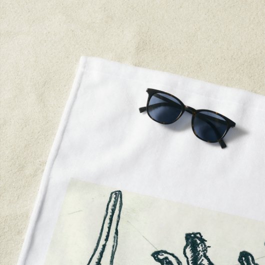 Abaco, Bahamas Seashells Strandlaken (In situ)