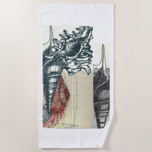 Abaco, Bahamas Seashells Strandlaken (Voorkant)