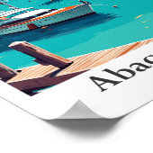 Abaco Bahamas Vintage Travel Portrait Poster (Hoek)