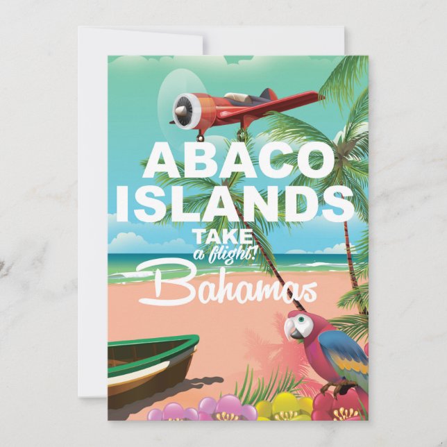 Abaco-eilanden vakantieposter (Voorkant)