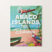 Abaco-eilanden vakantieposter legpuzzel (Verticaal)