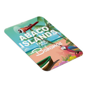 Abaco-eilanden vakantieposter magneet