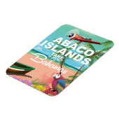 Abaco-eilanden vakantieposter magneet (Linkerzijde)