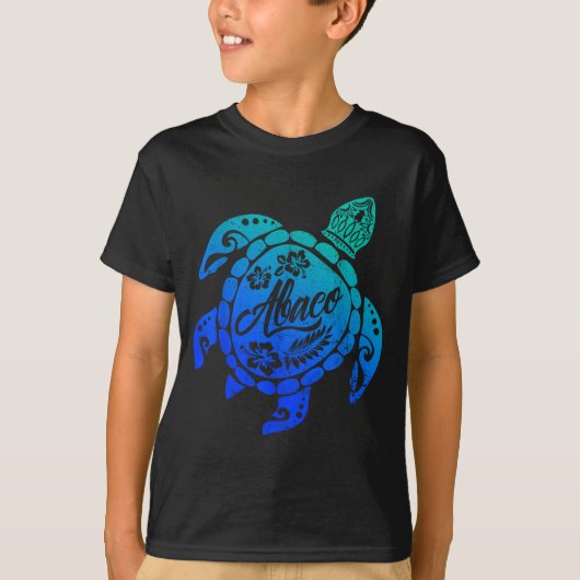 Abaco Tribal Sea Turtle Bahamas Beach Vacation  T-shirt (Voorkant)