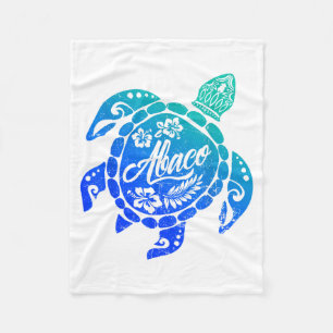 Abaco Tribale Zeeschildpad Bahama's Strandvakantie Fleece Deken