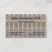 Abacus Accountant Thema Visitekaartje (Achterkant)