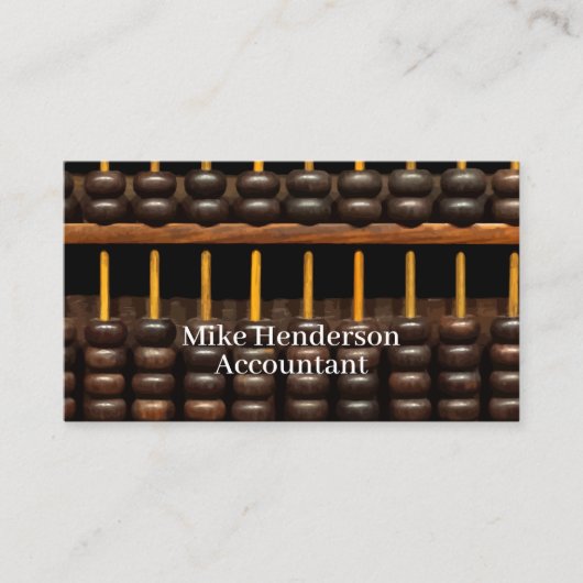 Abacus Accountant Thema Visitekaartje (Voorkant)