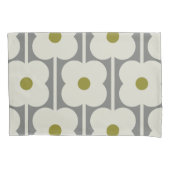 Abacus Bloem en kleine stengelpatroon Kussensloop (Voorkant-Links)