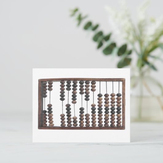 abacus briefkaart (Staand voorkant)