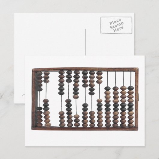 abacus briefkaart (Voorkant / Achterkant)