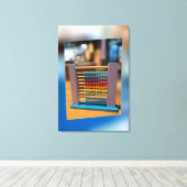 Abacus eerste computer canvas afdruk (Insitu (Houten vloer))