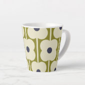 Abacus Flower Lined Eyelet Olive and Blue Latte Mok (Rechterhoek)