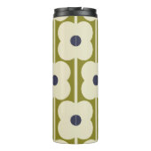 Abacus Flower Lined Eyelet Olive and Blue Thermosbeker (Achterkant)