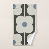 Abacus Flower Powder Blue - Retro eigentijds Bad Handdoek (Handdoek)