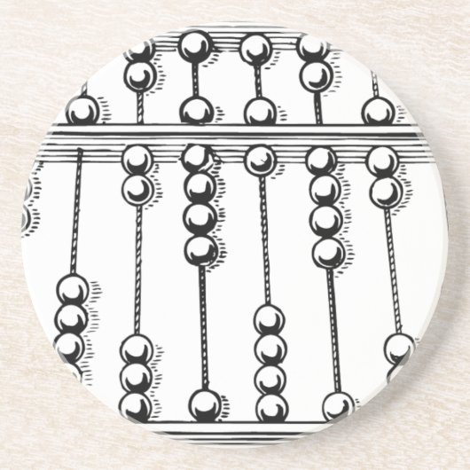 Abacus Zandsteen Onderzetter (Voorkant)