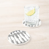 Abacus Zandsteen Onderzetter (Zijkant)