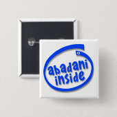 Abadani Binnen Vierkante Button 5,1 Cm (Voorkant /achterkant)