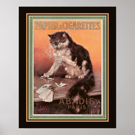 Abadie  Papier'a Sigarettes Poster (Voorkant)