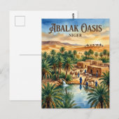 Abalak Oase Niger Briefkaart (Voorkant / Achterkant)