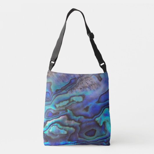 Abalaone Paua Shell Pattern Crossbody Tas (Achterkant)