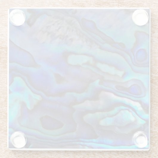 Abalaone Paua Shell Pattern Glazen Onderzetter (Achterkant)