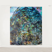 Abalone Beach Zee Schelp Fotografie Achtergrond Wandkleed (Voorkant)