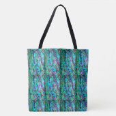Abalone blauw groen tote bag (Voorkant)
