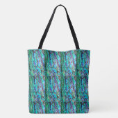 Abalone blauw groen tote bag (Achterkant)